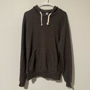 men alternative grey hoodie hooded sweater sweatshirt pullover jacket